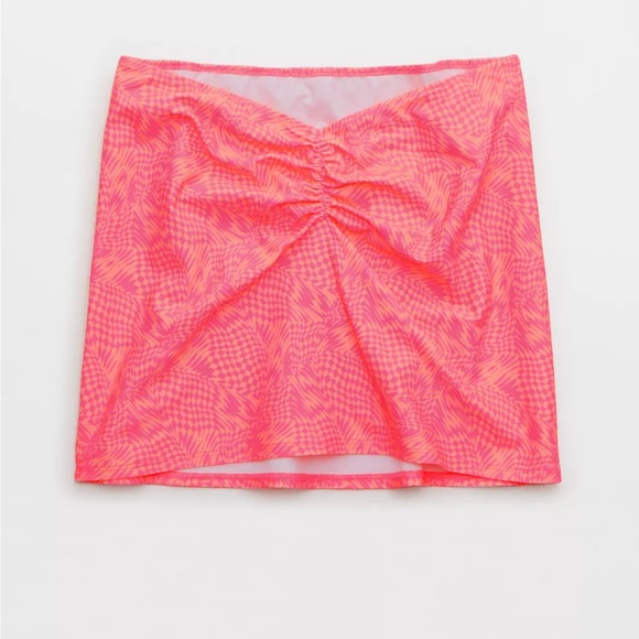 NWT Aerie Ruched Mid Rise Swim Skirt - Picture 7 of 8